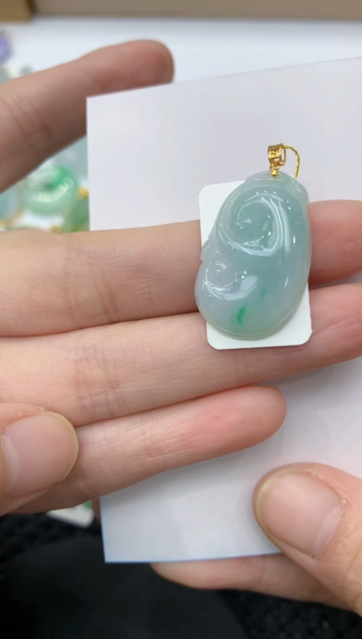 【闪购商品】翡翠颈饰18K金镶嵌11111111