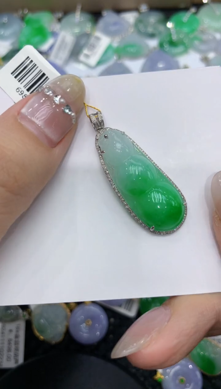 【闪购商品】翡翠颈饰18K金镶嵌 222222222