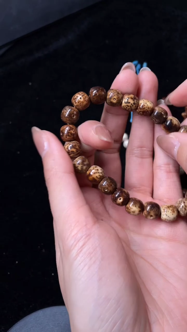 【闪购商品】星月菩提手串知行堂陈籽桶珠9*8手串