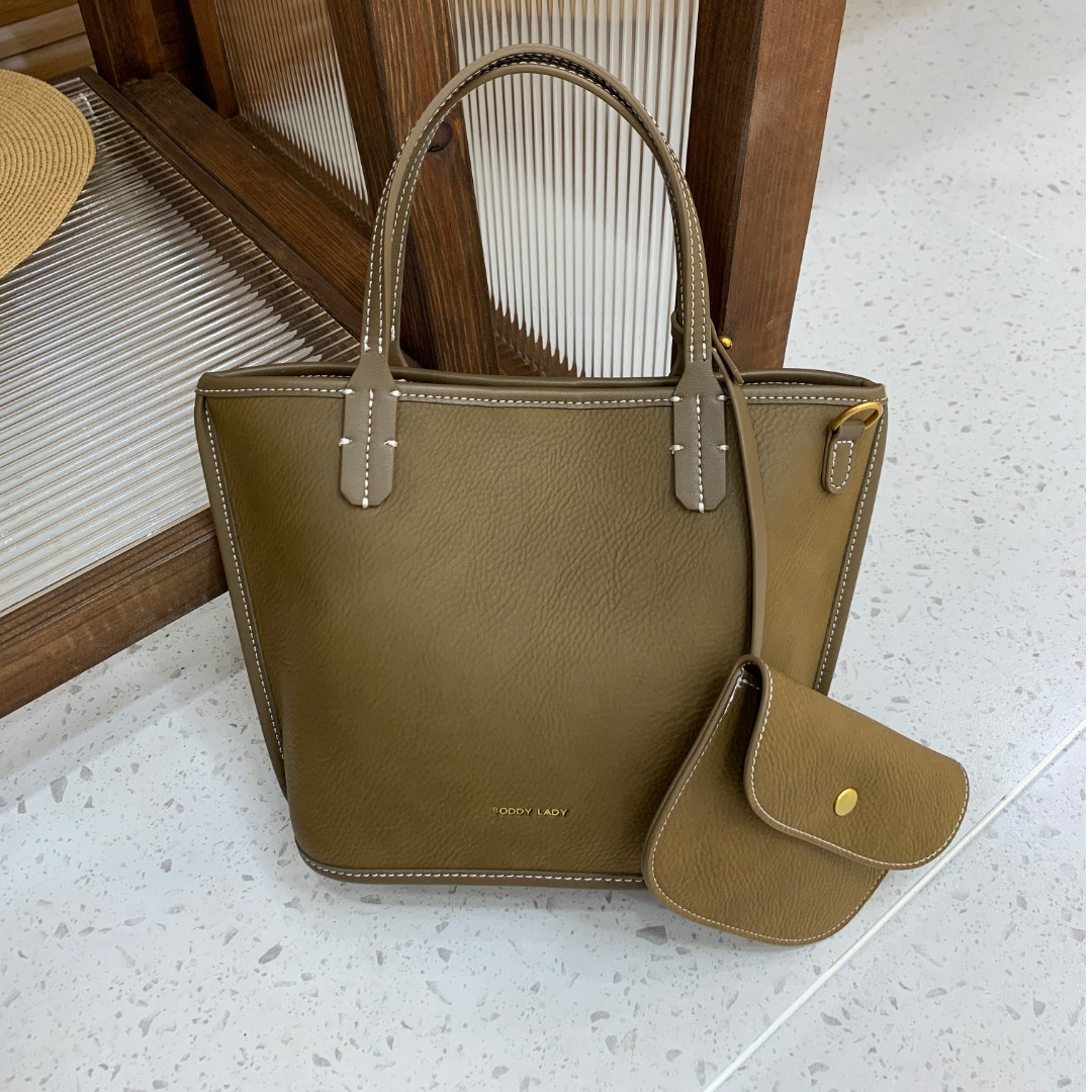 【芝麻集】BD-B310-酱驼RAIN.CUN百搭简约时尚腋下斜跨轻奢女包