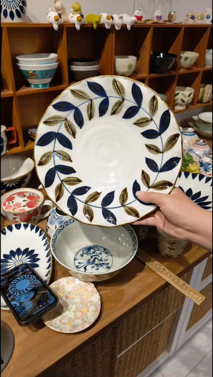 瓷片柳叶大盘孤品福利