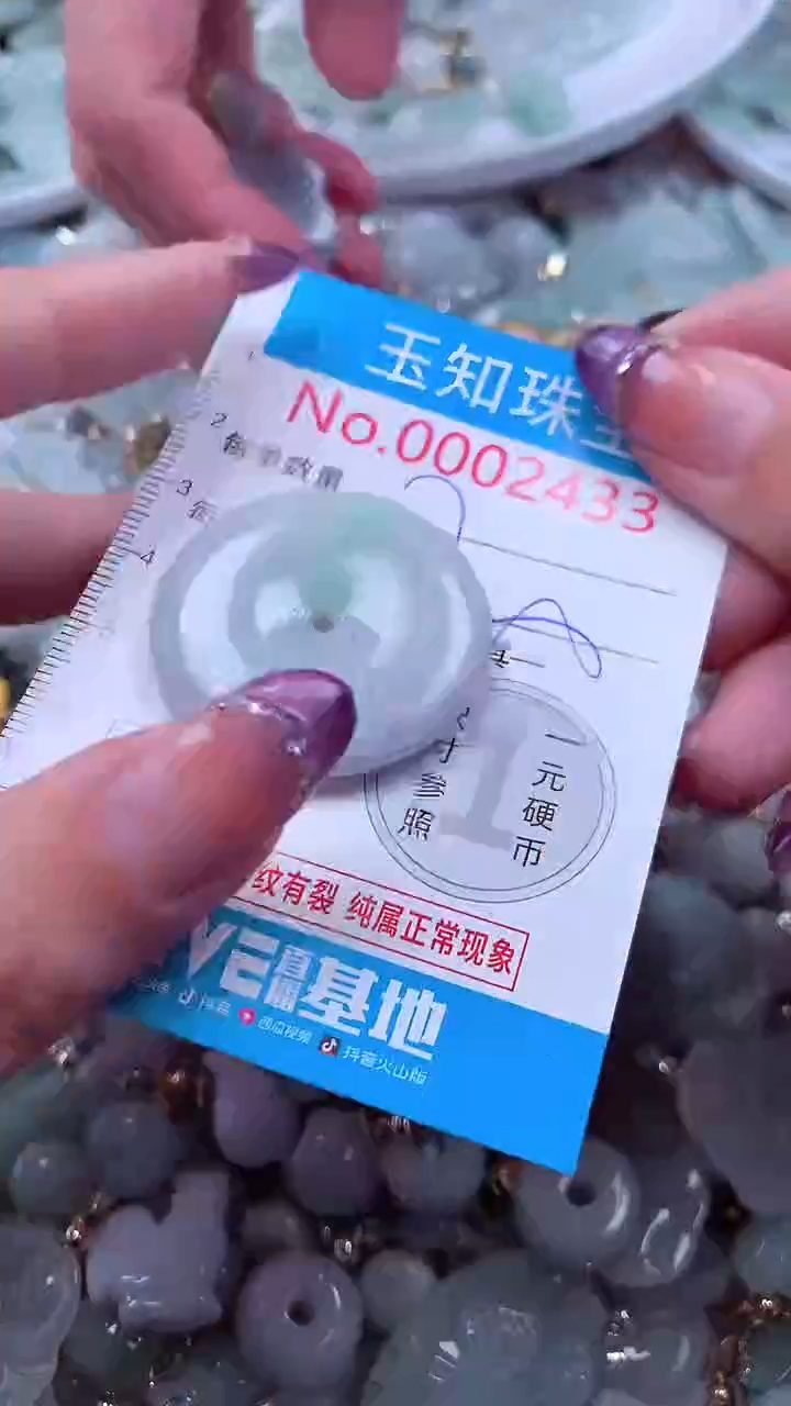 翡翠未镶嵌吊坠(不含链)2433