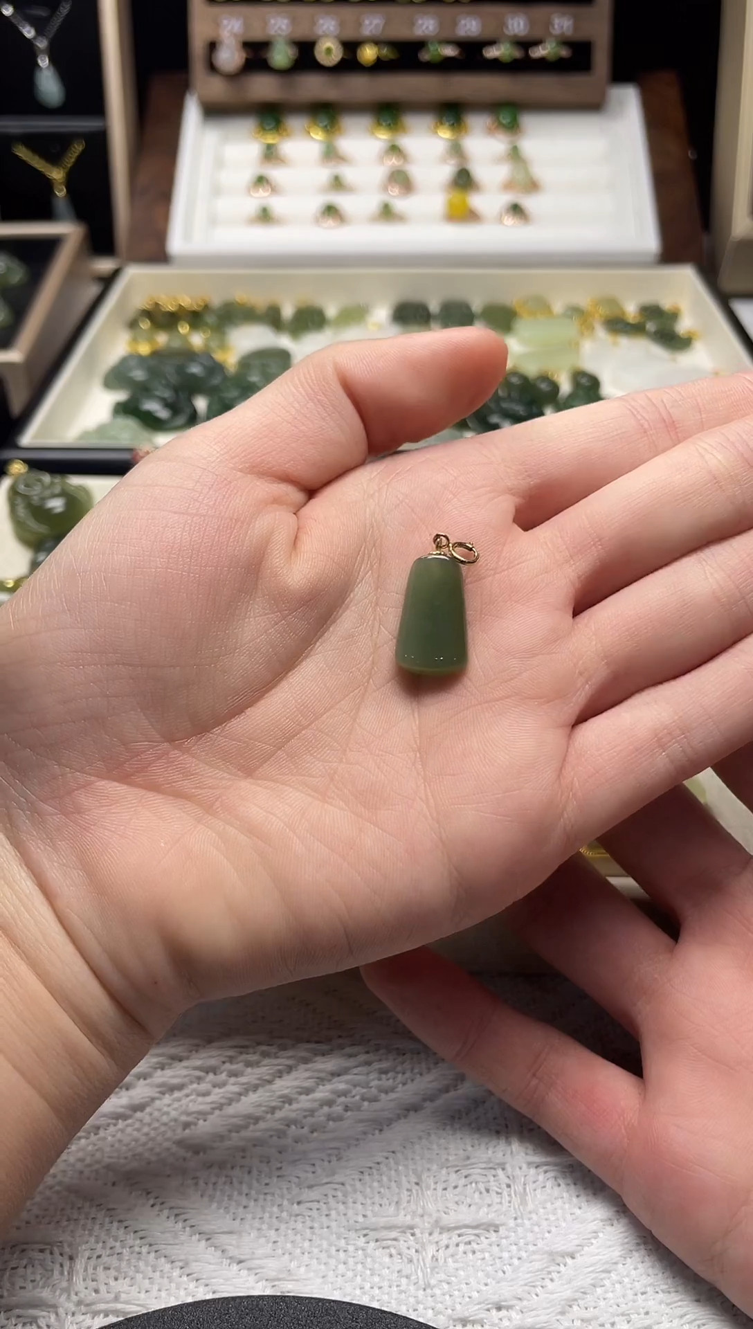 吊坠(不含链)银S925镶嵌和田玉吊坠(不含链) 银S925镶嵌 和田玉