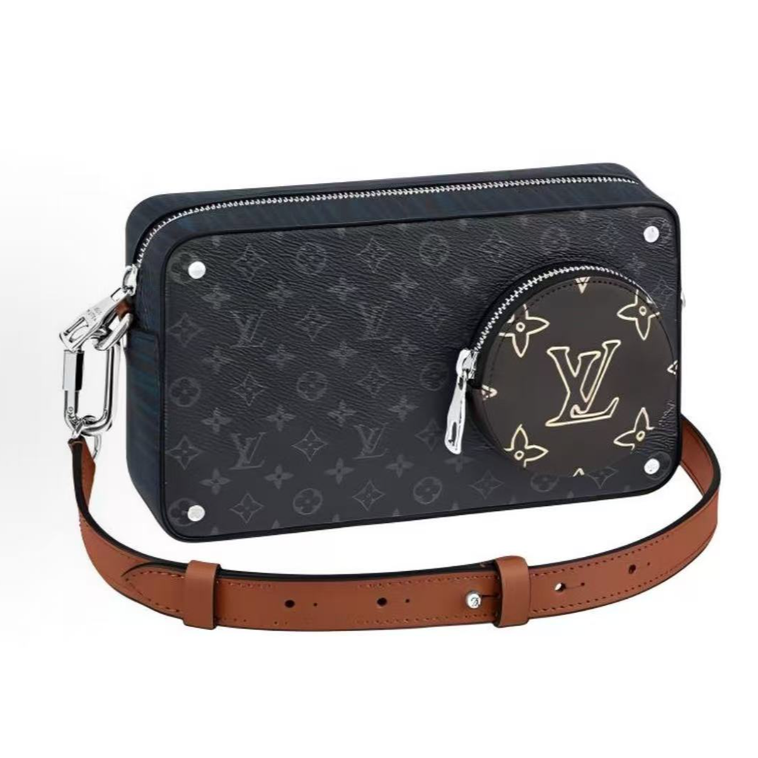 99新 LouisVuitton/路易威登 LV黑老花 相机包/X137