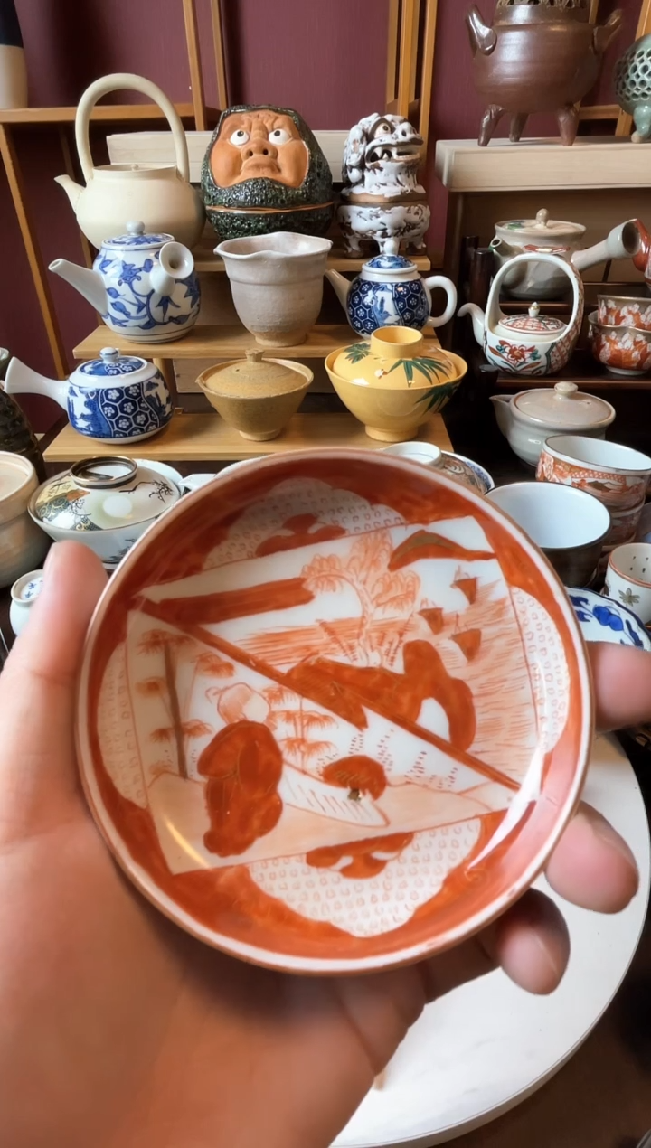 【闪购商品】中古九谷小盘子一只