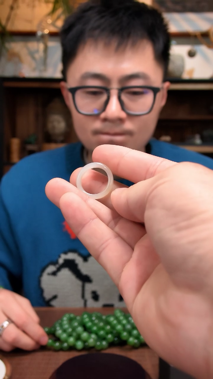 未镶嵌戒指和田玉?*木13和田玉指环ZD