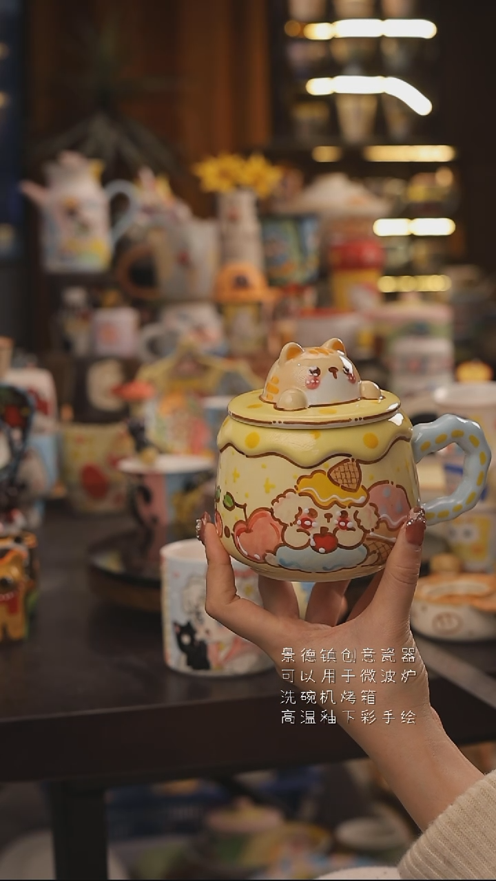 景德镇釉下彩绘设计师款式陶瓷