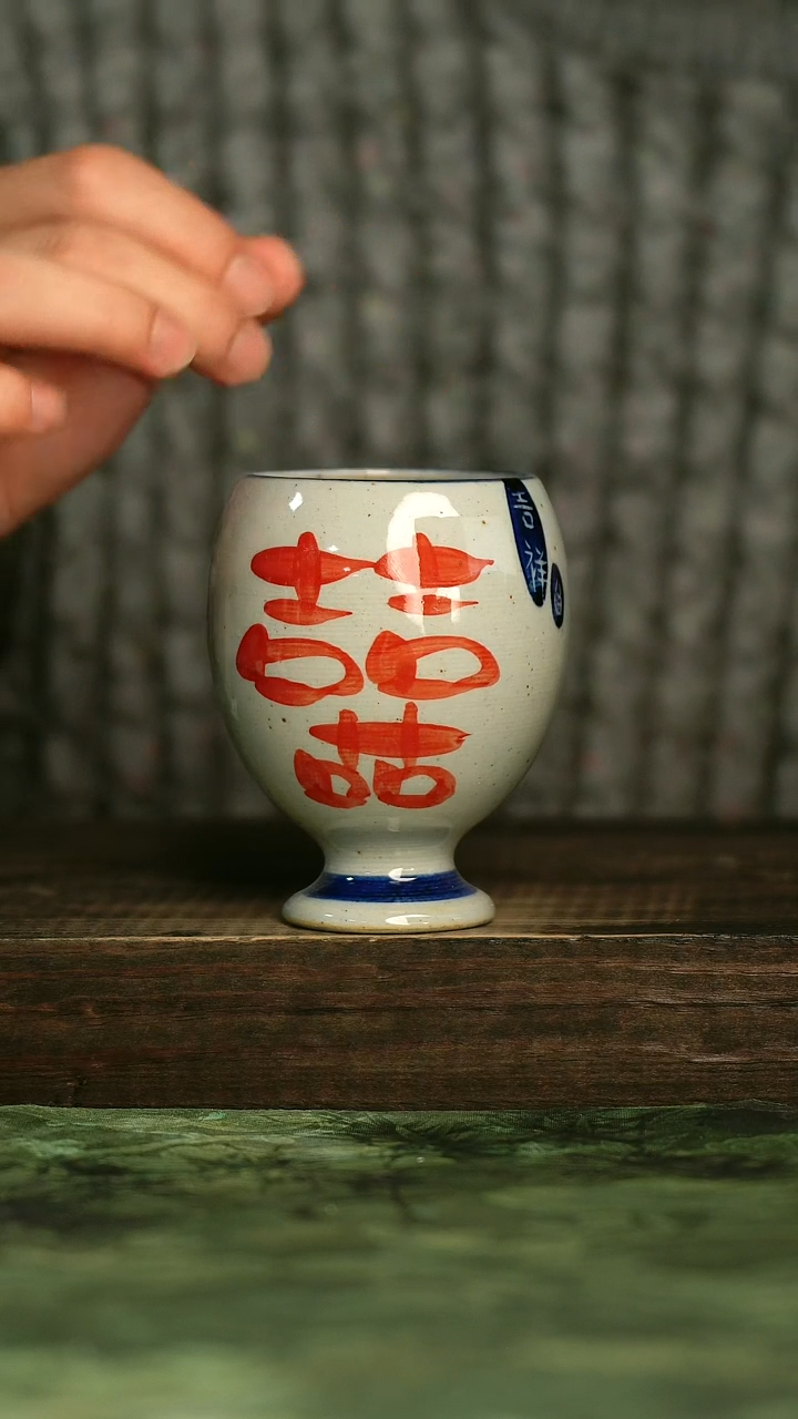 陶瓷青诗集手工手绘瓷器