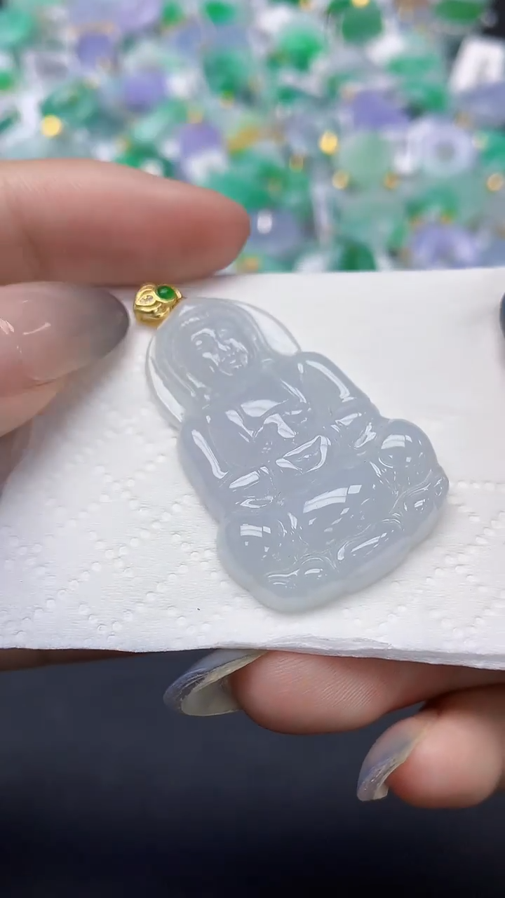 翡翠未镶嵌颈饰天然缅甸a货翡翠1