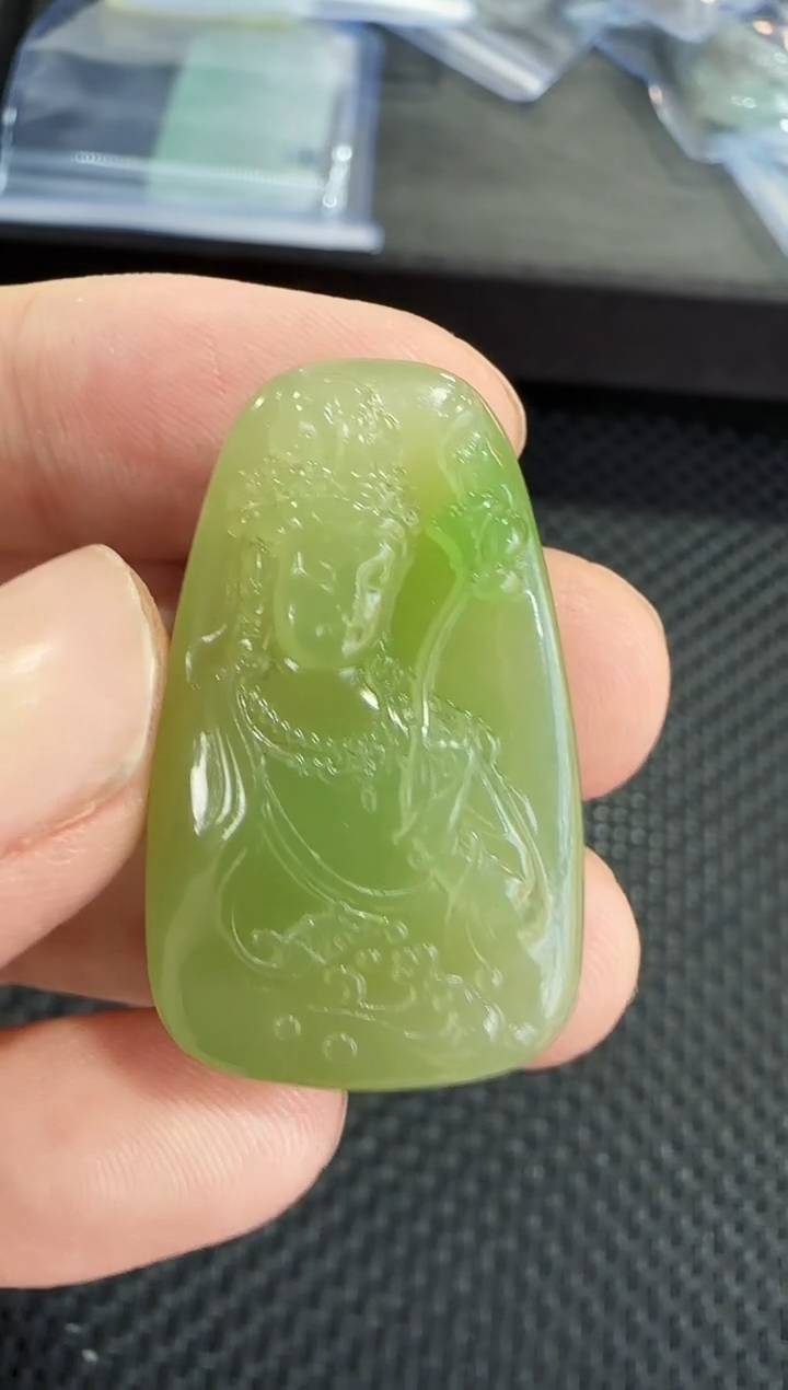 【闪购商品】和田玉未镶嵌吊坠观音