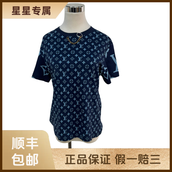 妃鱼/路易威登/棉/T恤/95新/x零四二六