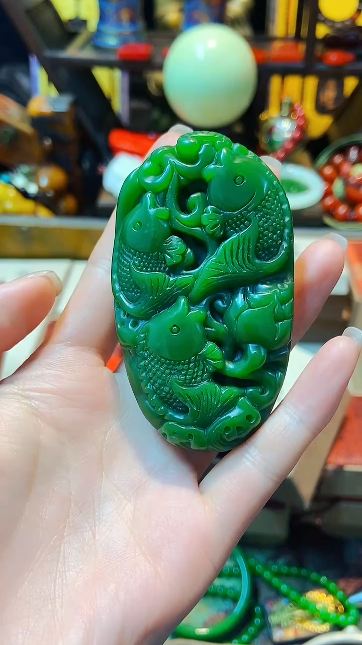 【闪购商品】和田玉（碧玉）挂件未镶嵌主播推荐主播推荐