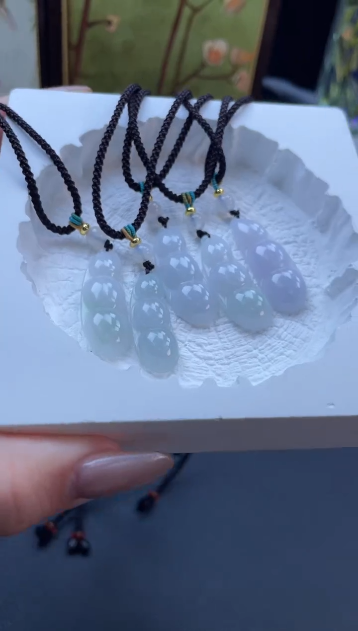 颈饰未镶嵌翡翠01福豆多样性发一