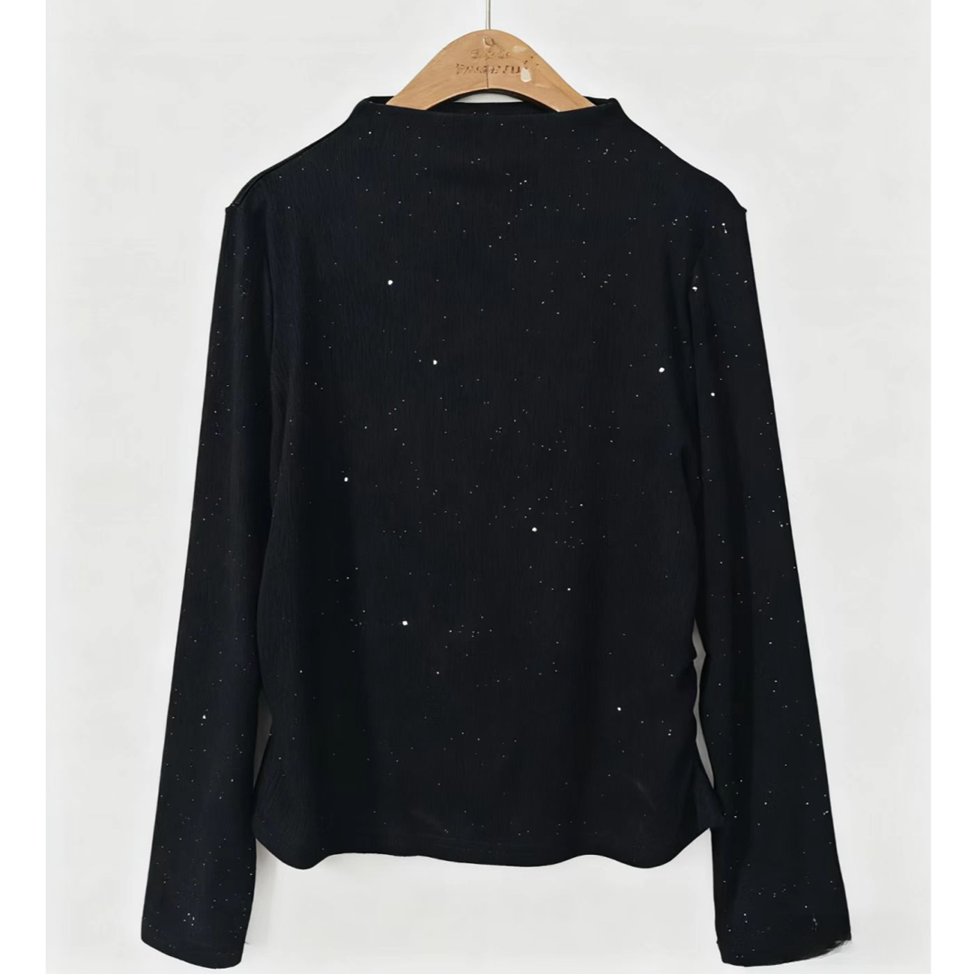 【依·恋】8916# 衣长54 春秋新款半高领长袖弹力打底T恤上衣女