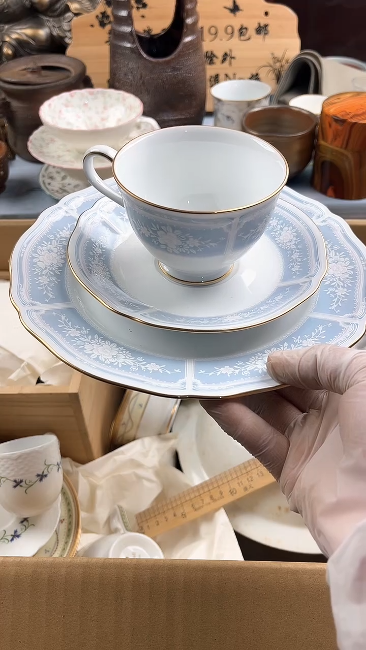 瓷片英歌瓷器满19.9包邮
