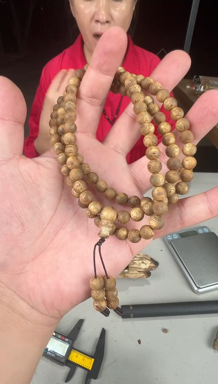 沉香手串奇楠沉香07糖结多圈手串多样性发一