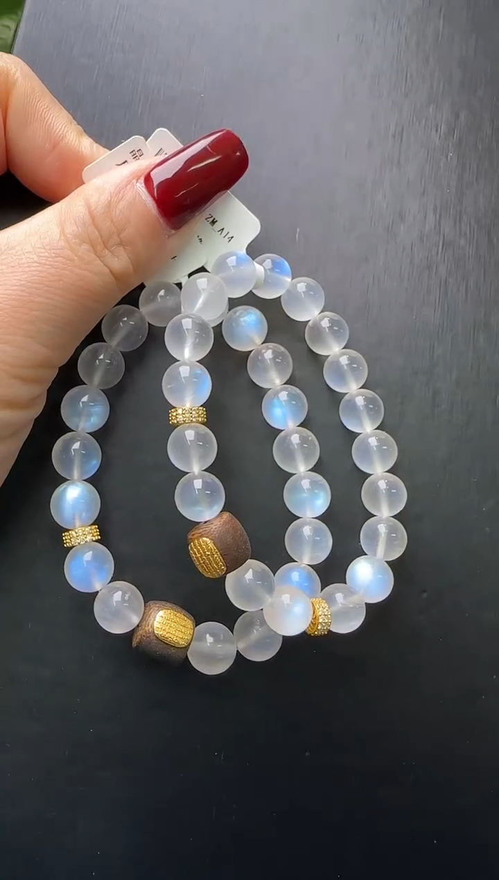 【闪购商品】长石手串未镶嵌月光石设计手串多样性发一Z24377