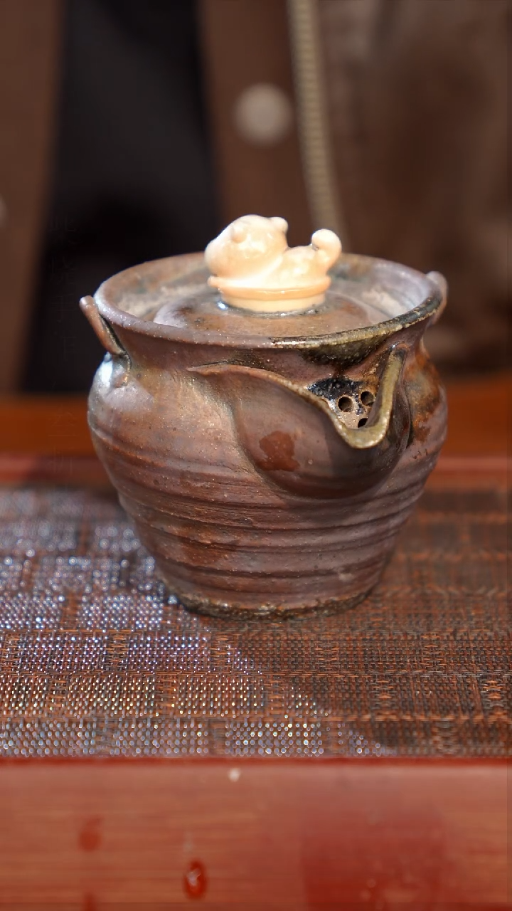 陶瓷奢瓷/瑞寅柴烧茶器（宝瓶）340