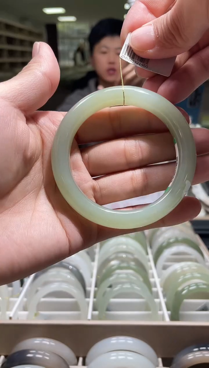 未镶嵌手镯和田玉56-57圈口 1460 