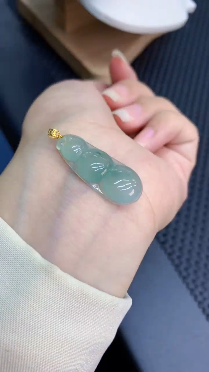 【闪购商品】翡翠颈饰18K金镶嵌            8