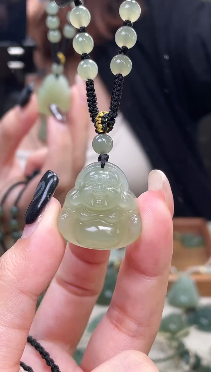 颈饰未镶嵌和田玉25中间色