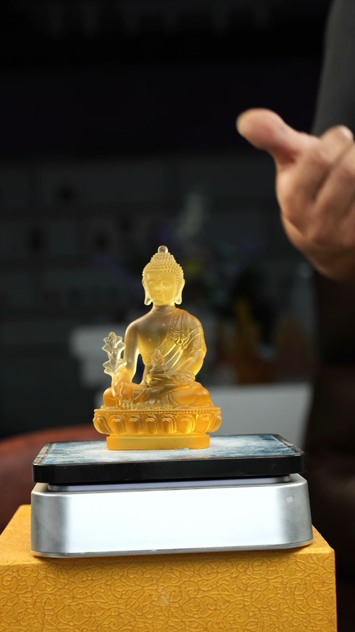 手工艺品琉璃古法琉璃13药师佛摆件
