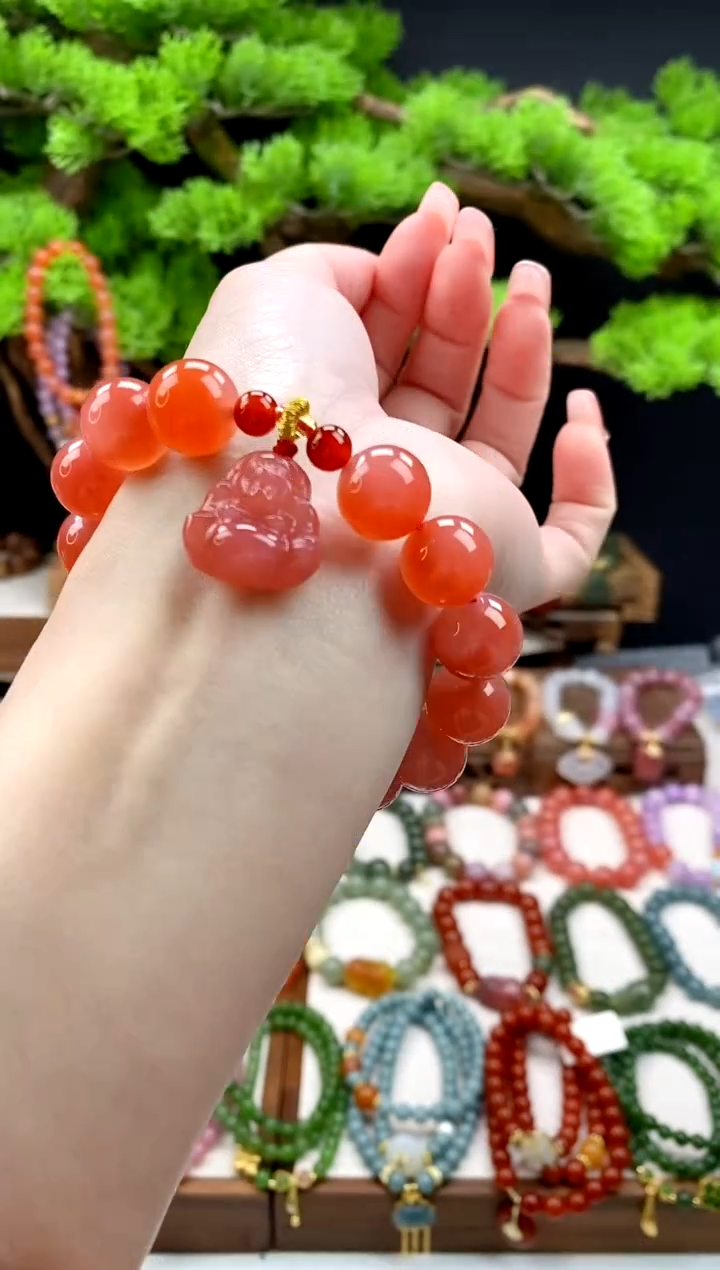 【闪购商品】玛瑙手饰未镶嵌佛公