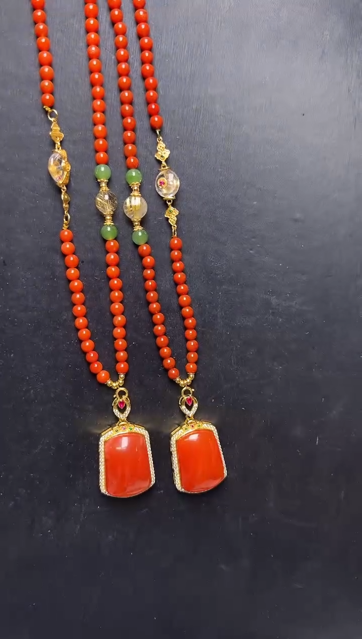 未镶嵌吊坠南红玛瑙无事牌吊坠   多样性发一 J13202 