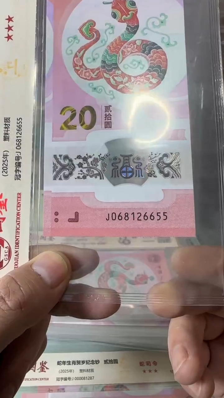 【闪购商品】塑料068126655蛇钞单张