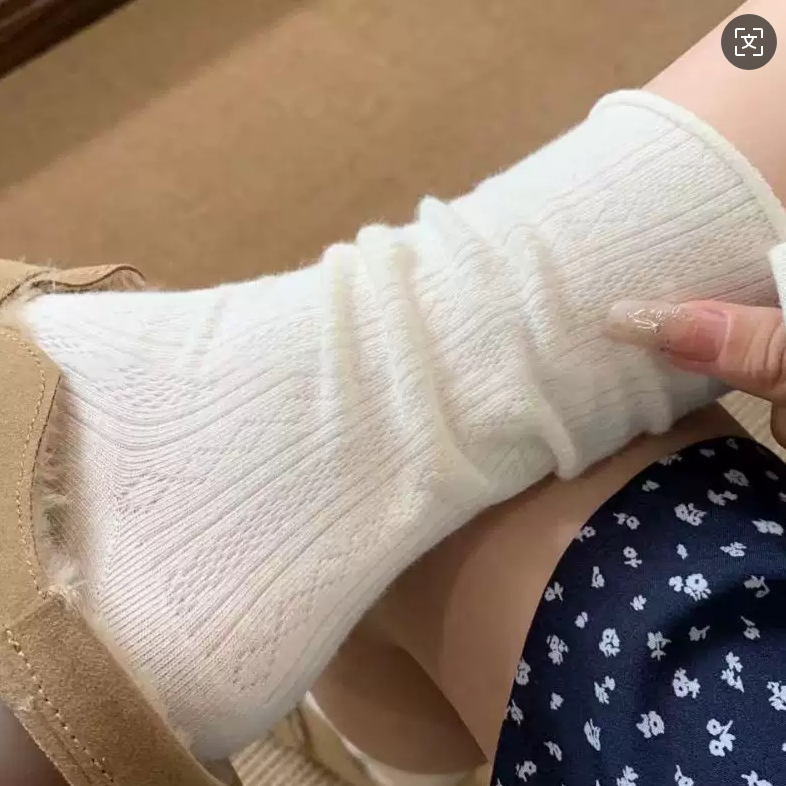 纯色简约ins潮袜