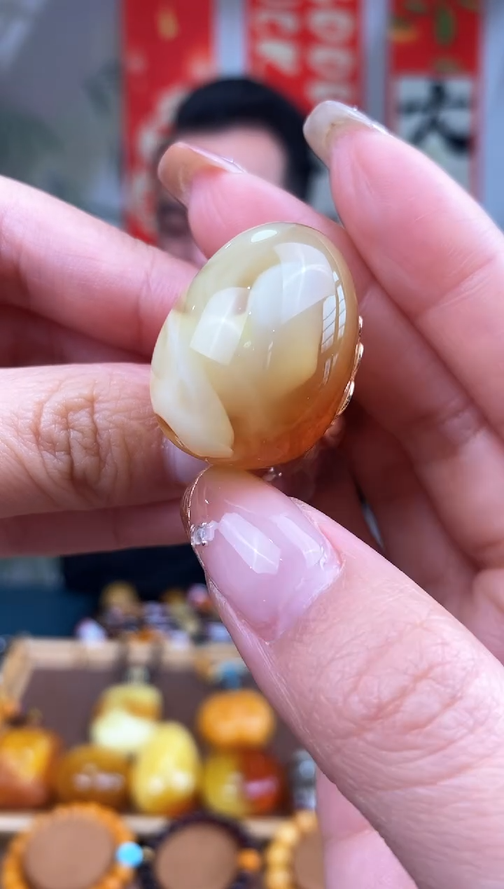 【闪购商品】琥珀裸石银S925镶嵌 基地发货 一物一证 顺丰包邮