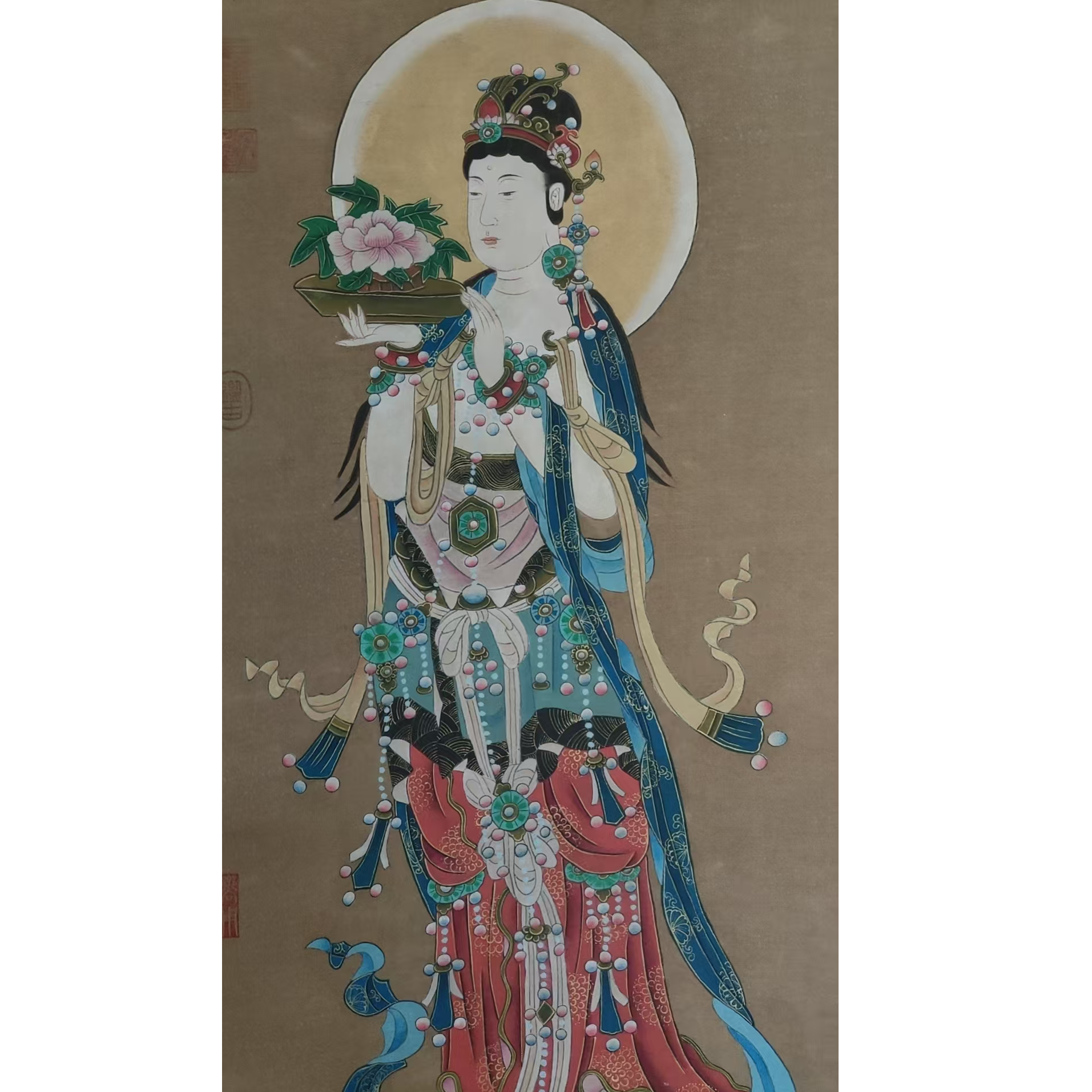 吴老款绢本人物立轴85/42