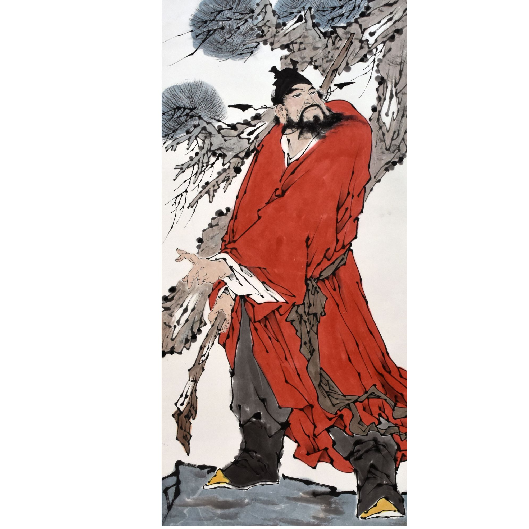 HM0410 威震山林 138×69cm 纸本立轴 8.6平尺