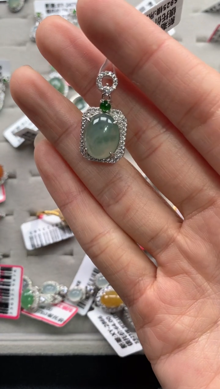 【闪购商品】翡翠戒指银S925镶嵌11111--1