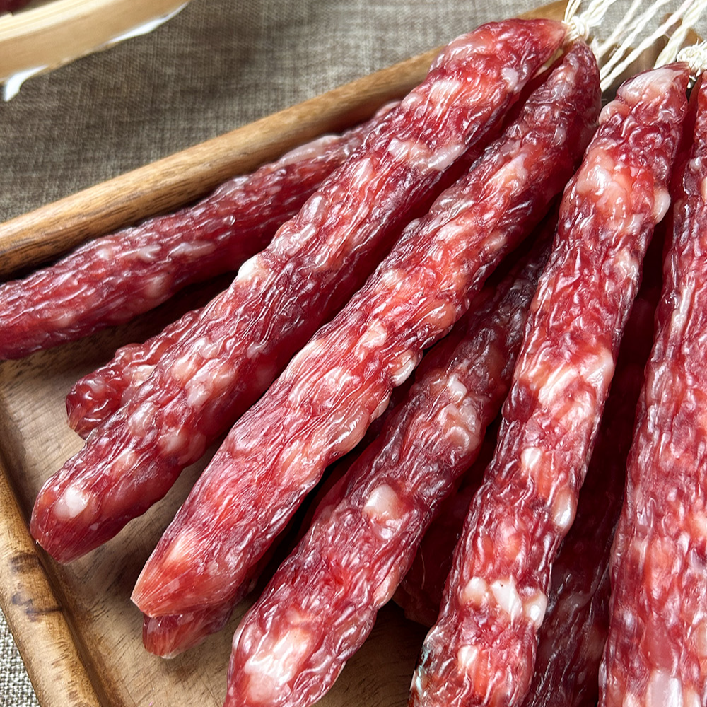 广东传统广式腊肠中山黄圃腊肠泰梓二八猪肉广味香肠微甜酒香