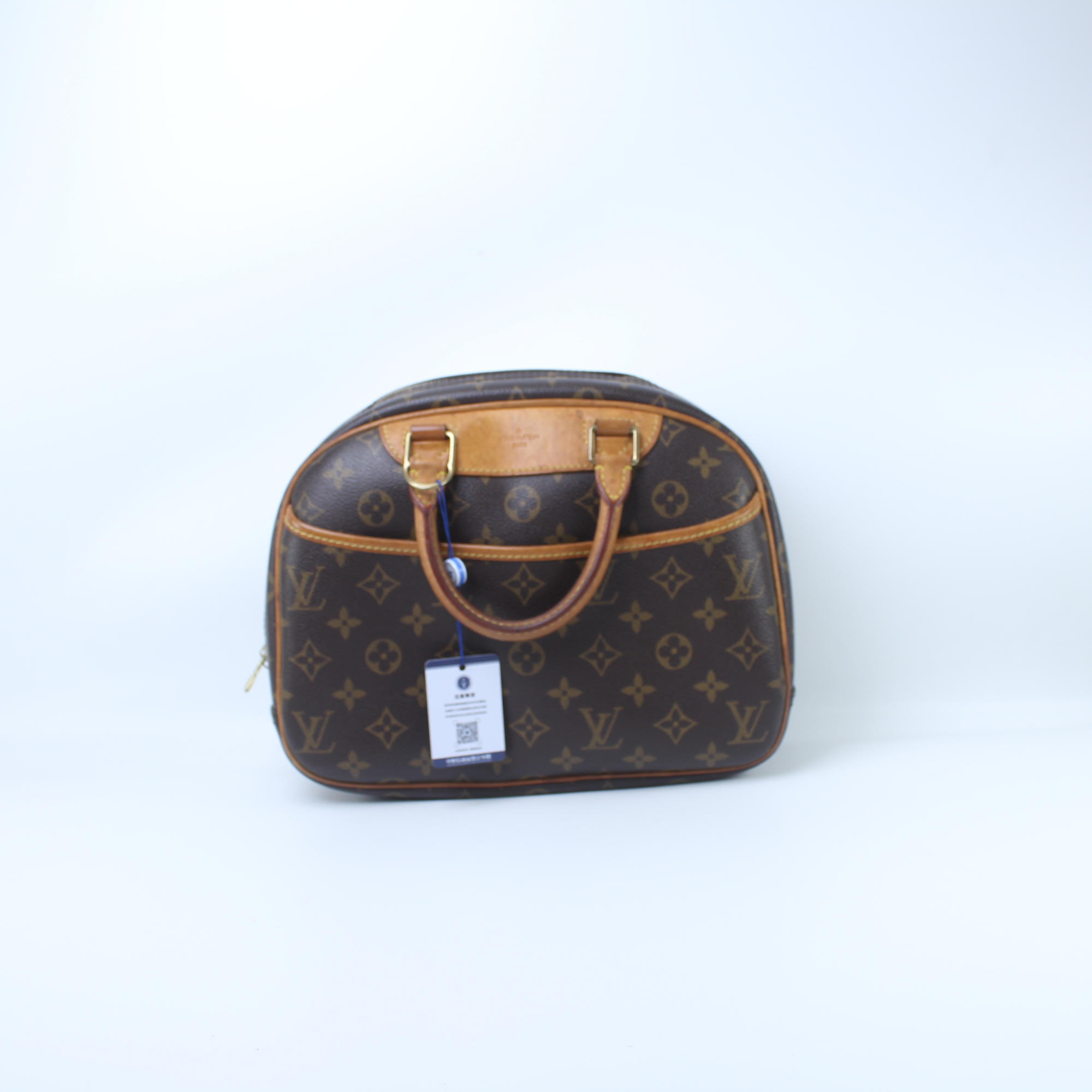 90新 LouisVuitton/路易威登 MI0065老花小号珍妮手提包
