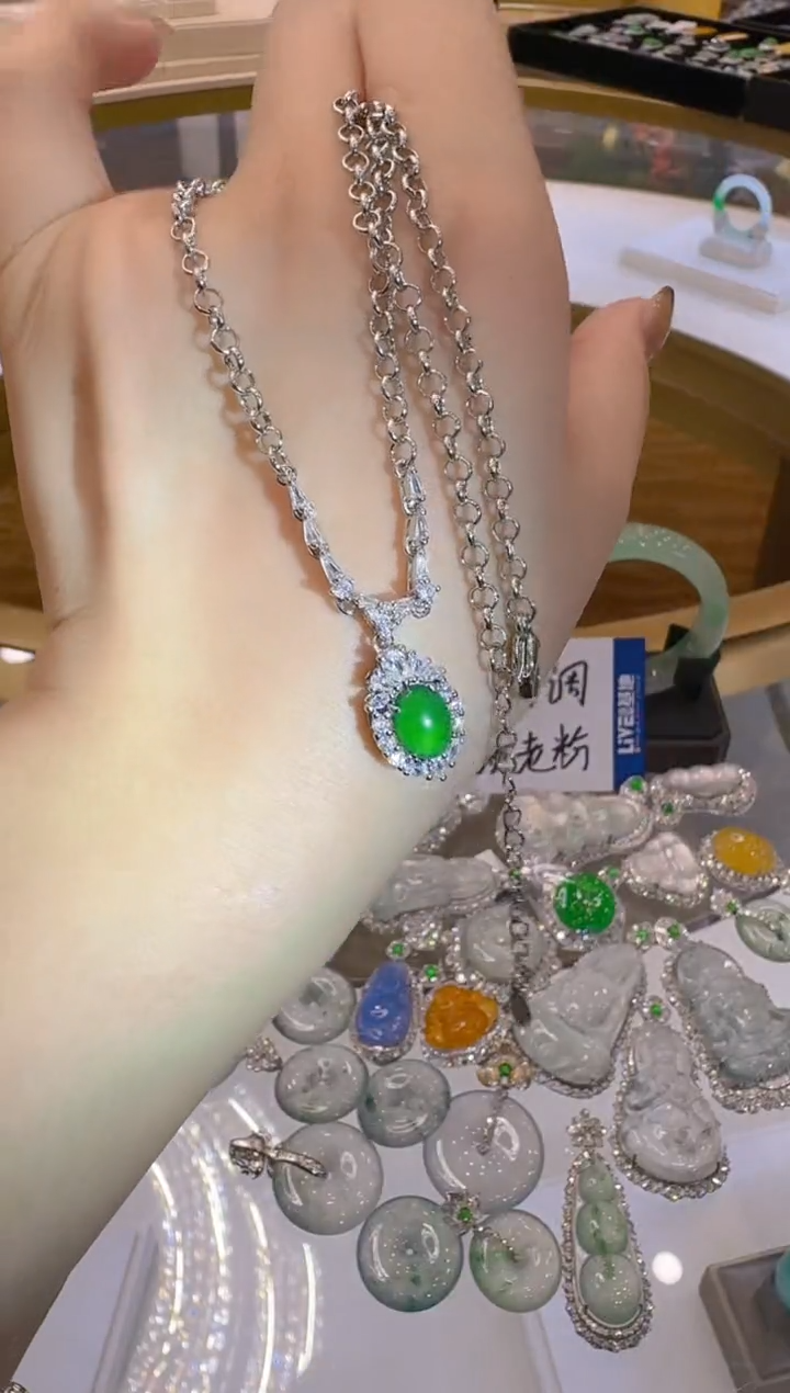 翡翠合金套链多样性团购发一件
