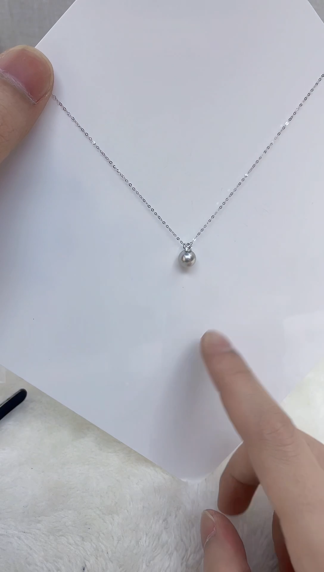 海水珍珠18K金镶嵌颈饰