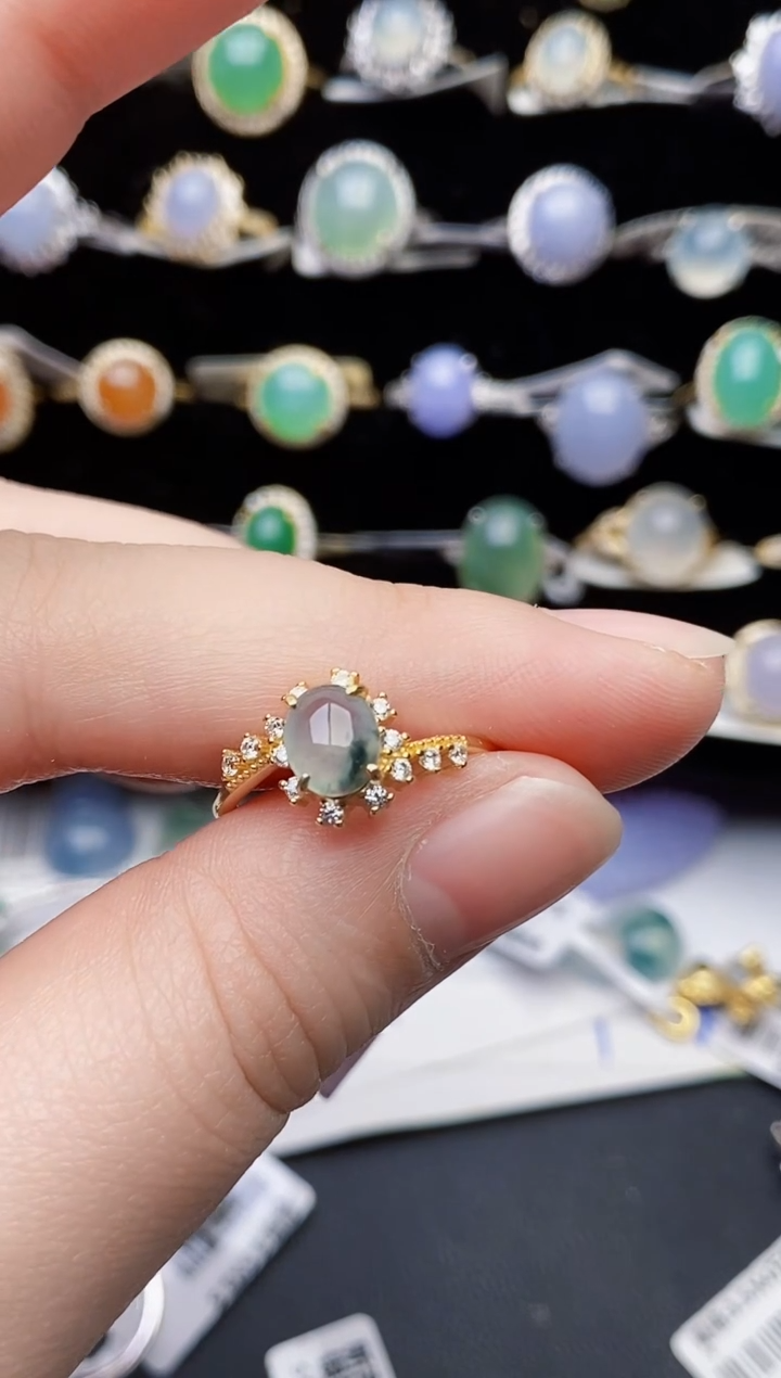 颈饰银S925镶嵌翡翠0465