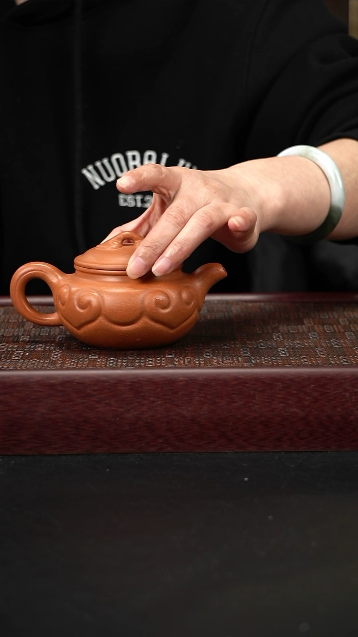 茶壶紫砂金砂段如意仿古