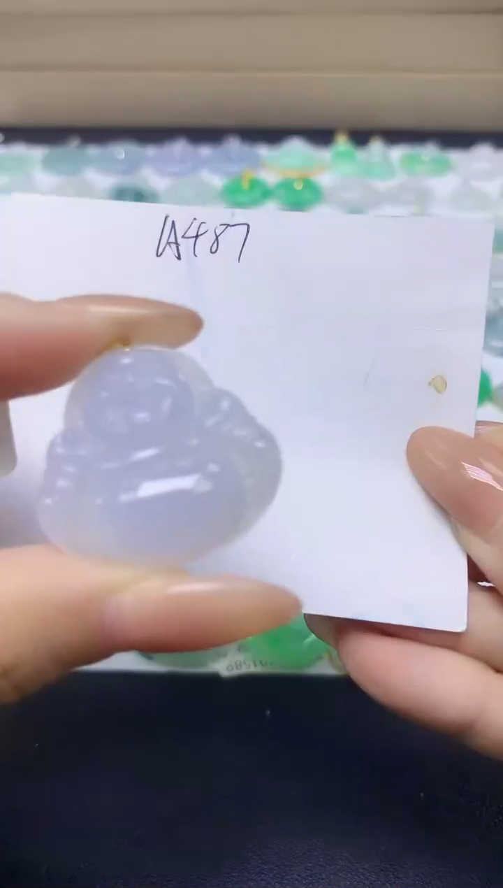 颈饰18K金镶嵌翡翠天然缅甸A货翡翠百元以上9元证书费自理