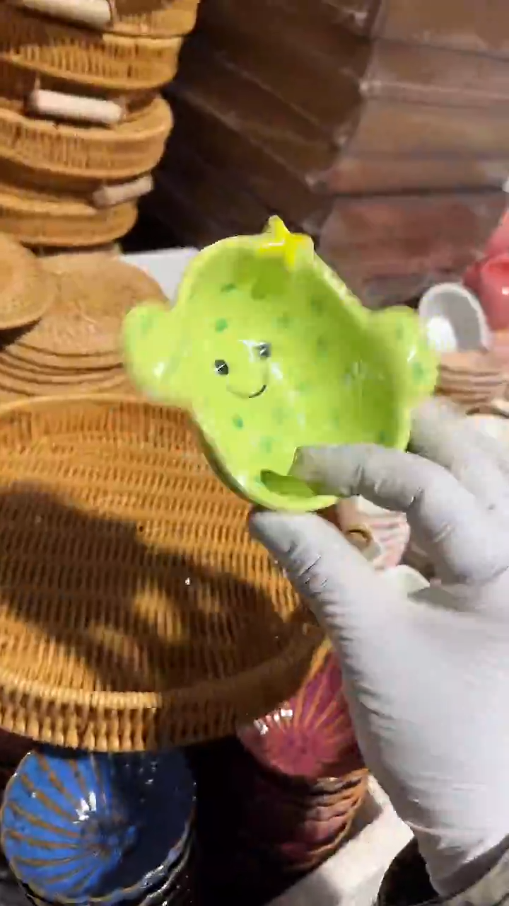 陶瓷仙人掌碗微瑕 凑满20元包邮