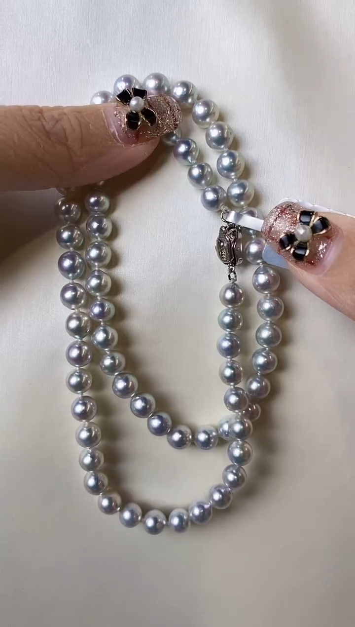 【闪购商品】海水珍珠项链未镶嵌6-6.5真多麻项链