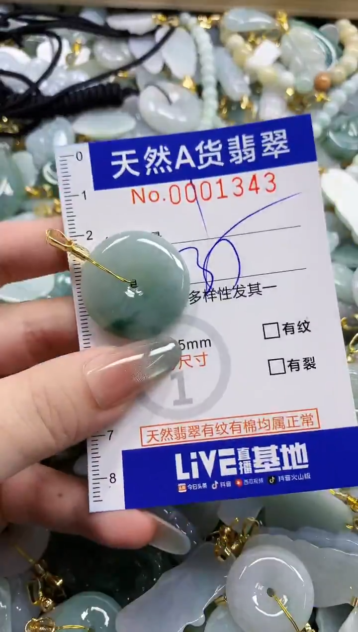 颈饰未镶嵌翡翠天然A货翡翠