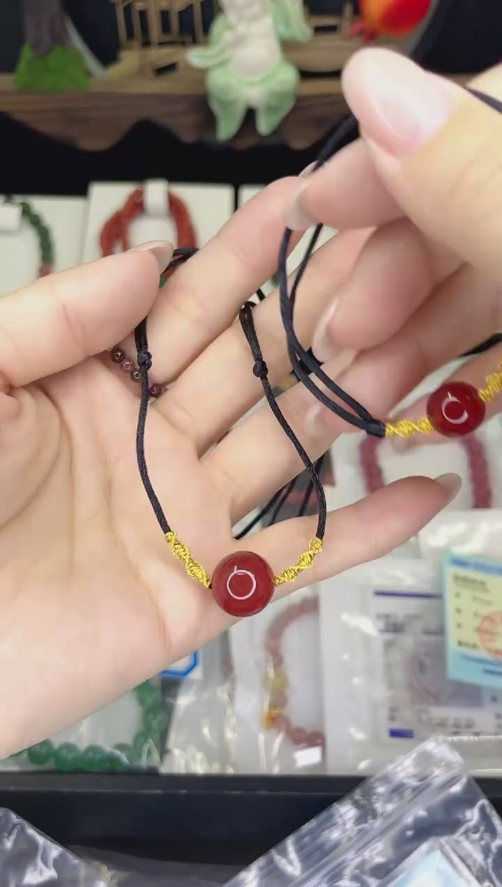 【闪购商品】玛瑙/玉髓手绳合金玛瑙手绳