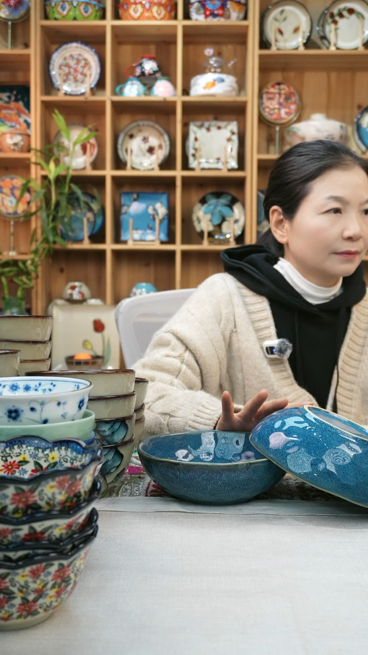 瓷片小可陶瓷高温两只大碗