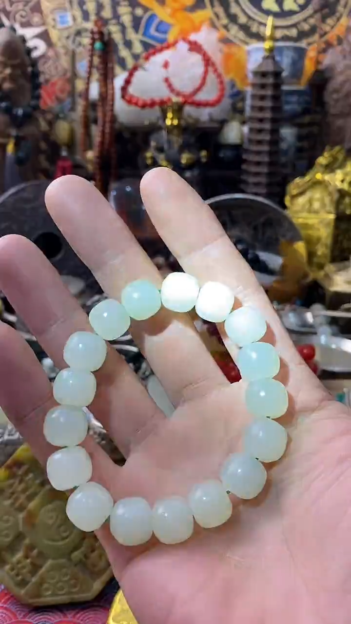 未镶嵌手链石英岩玉------主播推荐------