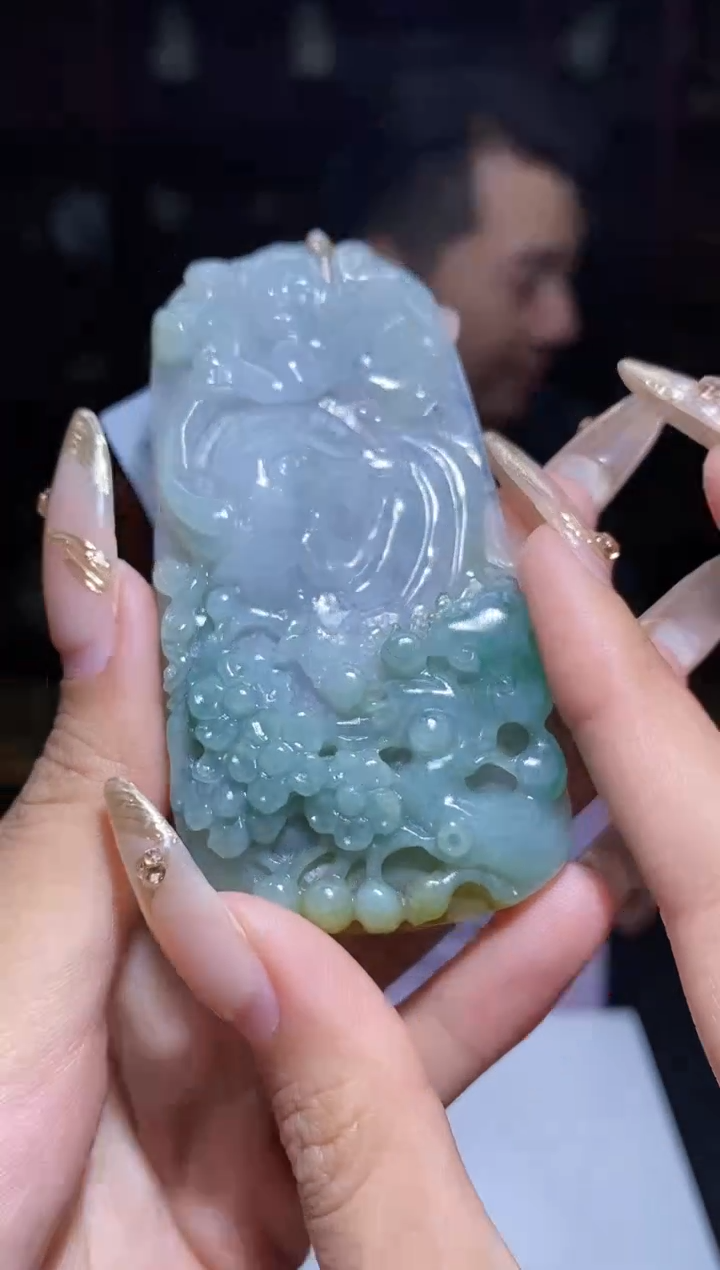 【闪购商品】定制翡翠未镶嵌Q-@@LSFC012031