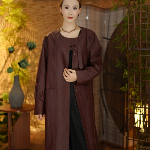 【故绢歌尘】新中式国风款风衣高货风衣故绢歌尘