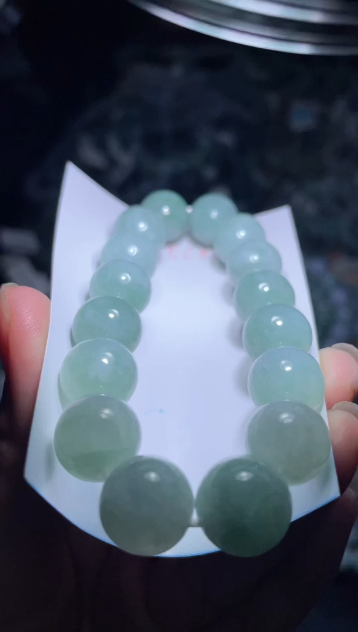 未镶嵌定制翡翠天然缅甸翡翠手串2